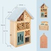 Niteangel Natural Wooden Insect Hotel, Garden Insect House for Ladybugs,