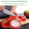 Juego de 4 Recipientes de Silicona para Almacenamiento de Aguacate