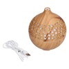 180ml Wood Grain Air Humidifier USB Charging Colorful Lights Air