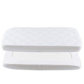 Yoofoss Waterproof Mattress Protector, 50 X 90CM Quilted Fitted Crib Mattress Protector, Ultra Soft Breathable Toddler Mattress Protector Baby Crib Mattress Cover