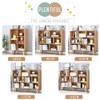 IOTXY Wooden Open Shelf Bookcase - 3-Tier Floor Standing Display