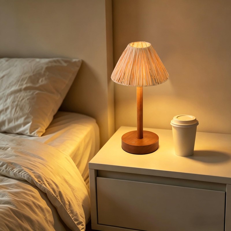 Bedside Lamp for Bedroom Decor - Dimmable Touch Table Lamp,