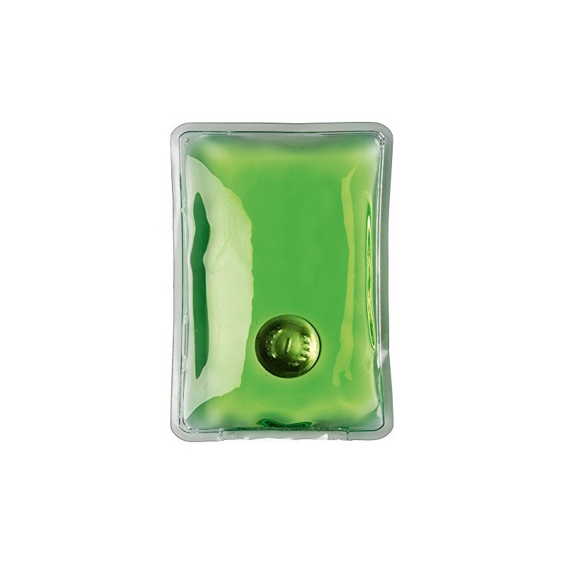 eBuyGB Unisex Reusable Gel Hand Warmer, Transparent Green Rectangle