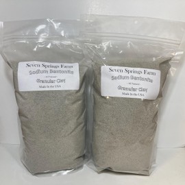 Sodium Bentonite Clay 8LB - Granular All Natural Pond Sealant - High Absorption - Leak Sealer, Wastewater Cleansing Agent, Cat Litter Clumping & Odor Control...ETC. (8 Pound)