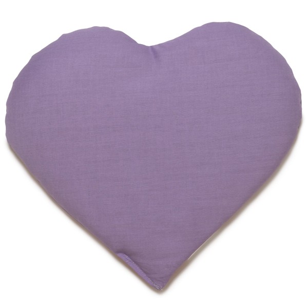 Organic Spelt Cushion Heart Approx. 30 x 25 cm Lilac Heat Cushion Grain Cushion A Charming Gift
