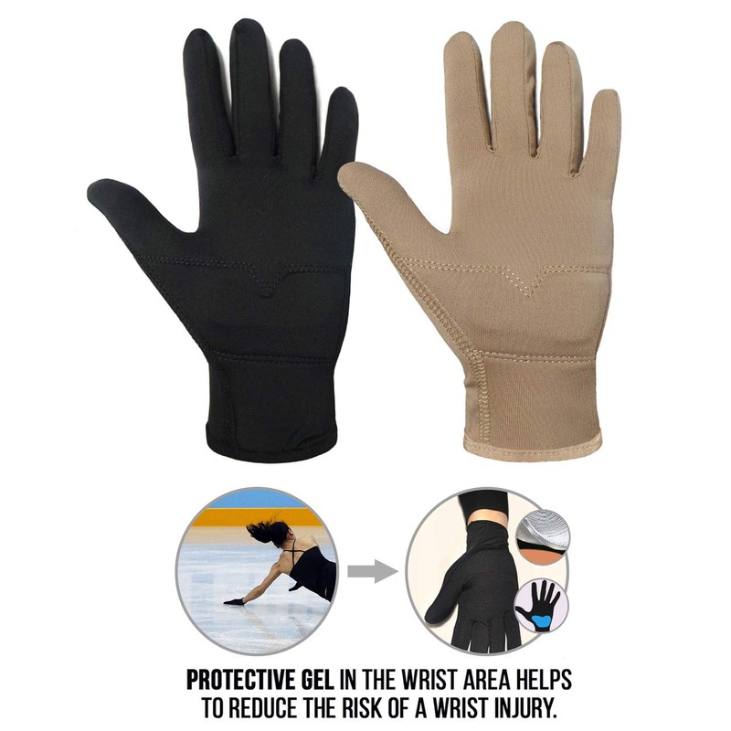 Kami-So Figure Skating Gloves for Competition and Practice with Gel