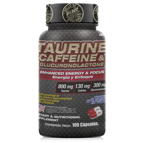 TAURINE, CAFFEINE GLUCORONOLACTONE CAPSULE - Producto Original de Alta Calidad,
