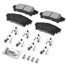 KEIYSHOLCK Juego de pastillas de freno traseras para Le-xus GS Turbo/GS200t/GS350/GS450h, IS Turbo/IS200t/IS250/IS300/IS350, RC Turbo RC200t RC300 RC/RX350 RX450h, Highlander/Mirai/Prius V/Sienna