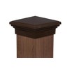 8x8 Post Cap (True 8") Brown New England Pyramid Style