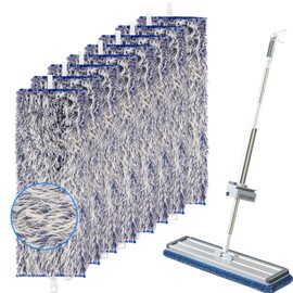 STARVAST 10 Pack Microfiber Mop Pads for Bona Family of Mops, Machine Washable, Reusable Microfiber Cleaning Pads for Hardwood and Hard-Surface Floors, 18 Inch Microfiber Mop Pads