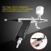 Airbrush Kit,Multi-Purpose 2 Cups Side Feed Spray Gun Trigger Airbrush