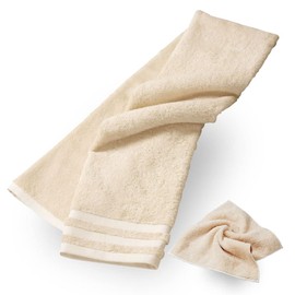 Imabari Towel, Certified Supima Cotton, Non Dyed, 1 Bath Towel, Made in Japan, Genuine Natural Store, Mini Handkerchief Included, 100% Cotton, Fluffy, Feels Good, Gift