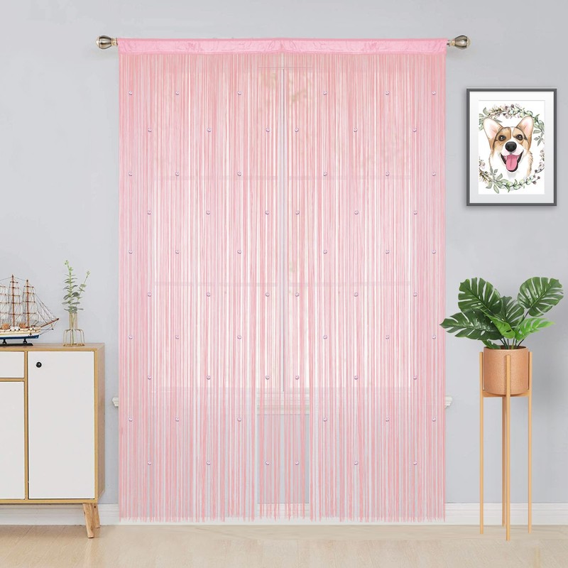 YIIBAII Beaded Curtain Beaded Curtains for Doorways Crystals Suitable for