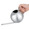 Stainless Steel Watering Can 1000mL Long Mouth Round Sprinkling Pot