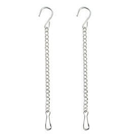 APAY Hanging Basket Chains,2 Pack 10 Inches Stainless Steel Hanging Chains for Bird Feeder Plants Billboard Chalkboards Wind Chimes Flower Pots Chains Signs and Ornaments,no Rust