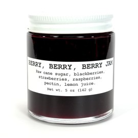 Berry Berry Berry Jam, 5 oz - Craft, Gourmet, Unusual Jams & Jellies Made in West Virginia, USA