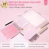 Quaferen Nail Art Tools Set 39PCS Nail Art Brushes Set