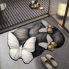 Butterfly Kitchen Rugs - Quick-Drying Carpet - 3D Realistic Pattern