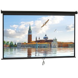 SEGAWE Projection Screen 100'' Pull Down Projector Movies Screen 16:9 HD Home Theater