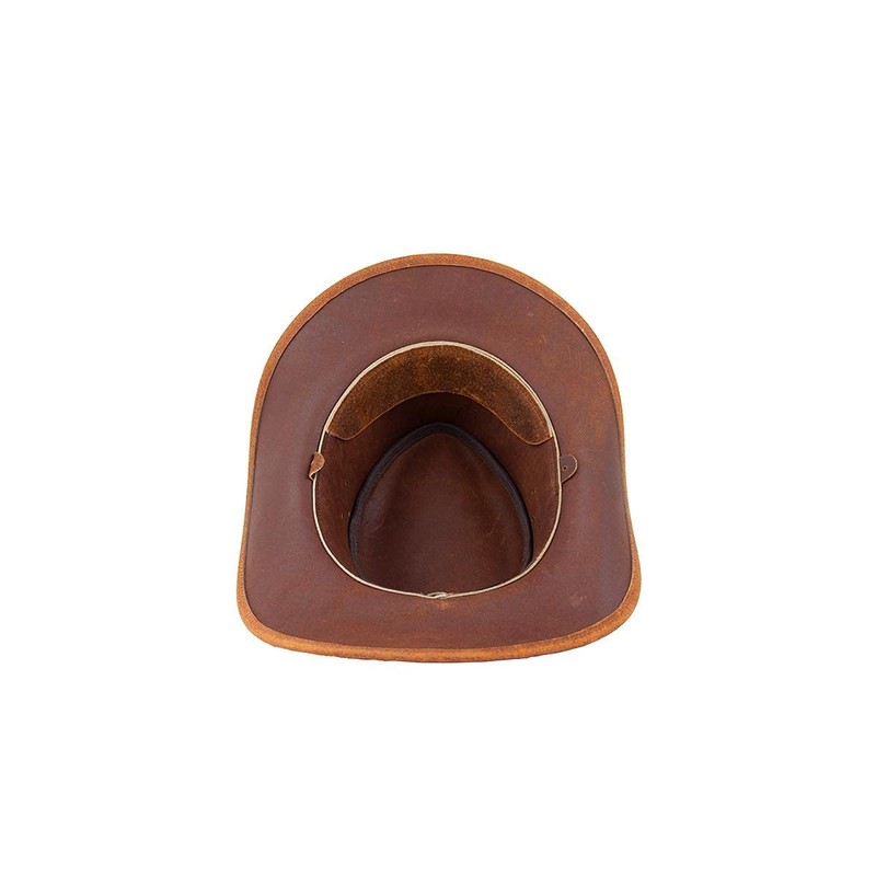 Black Jungle Aramac Leather Cowboy Hat Australia Hat, ochre
