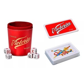 DOMINO'S AZTECA MEXICO Cubilete Victoria + Baraja Española Victoria