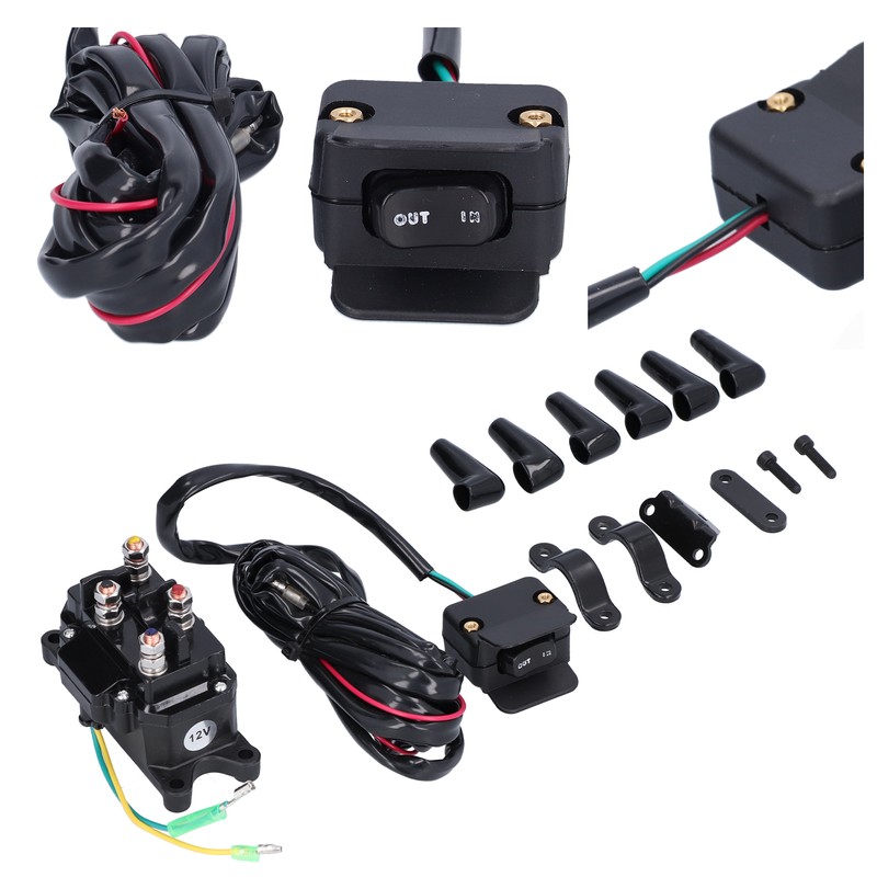 12V 250A Winch Solenoid Relay Contactor Switch Mounting Brackets Kit