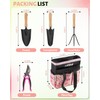 LANNIU Pink Gardening Tools, Garden Tool Set for Women,5 Piece