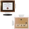 Golden State Art, 11x14 Dark Gold Document Frame for 8.5x11
