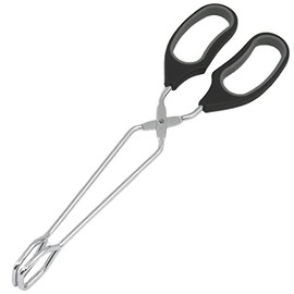 Chef Craft Classic Straight Tongs, 12 inches in length, Black