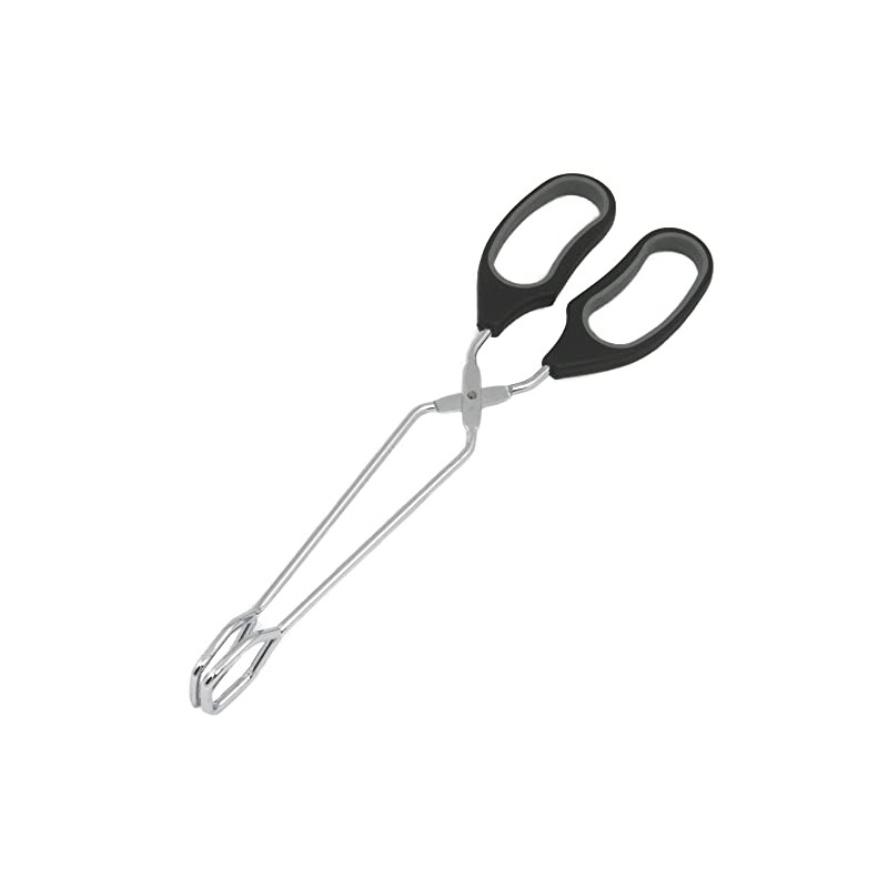 Chef Craft Classic Straight Tongs, 12 inches in length, Black