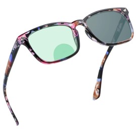 YEIN Bifocal Reading Glasses, Photochromic Gray Sunglasses, 0.50/+2.50 Magnification for Women