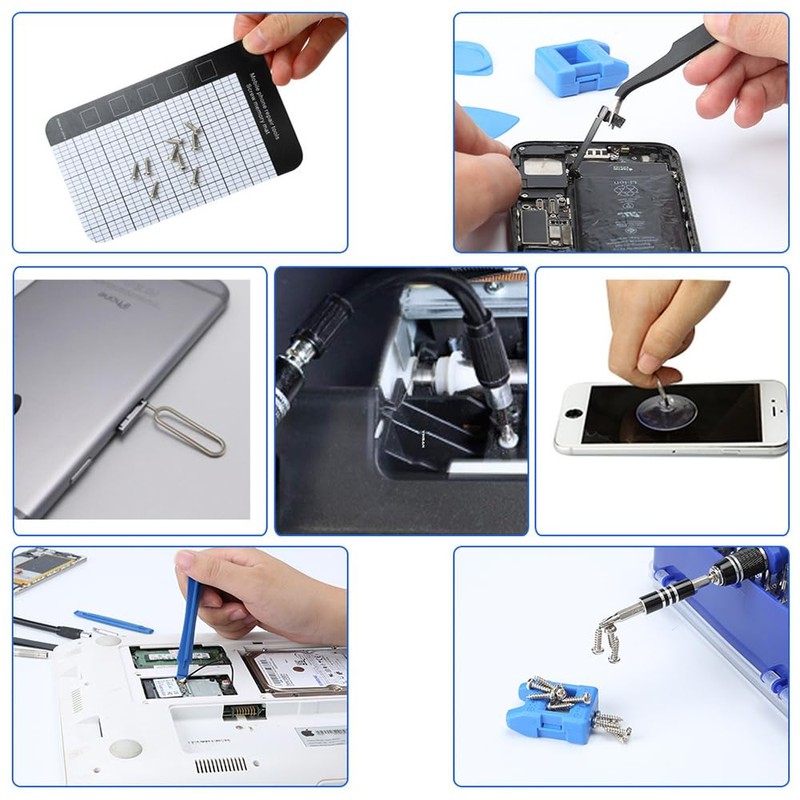 POFET Screwdriver Set 142 Pieces Electronic Precision Screwdriver With 120