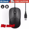 USB 2.0 Optical Wired Scroll Wheel Mouse PC Laptop Notebook