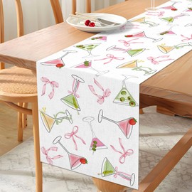 Vohado Martini Table Runner A Tini Bit Older Birthday Party Decoration Bow Bachelorette Bridal Shower Home Island Decor