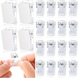 20 Pcs Sticky Clips Double Sided Hanging Clips Self Adhesive Clips Adhesive Clips Command Spring Clips Plastic Sticky Photo Clips Rectangle Sticky Clips for Home Office Paper Rope Picture Poster Photo