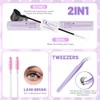 DIY Lash Extension Kit 100D+150D Volume Lash Clusters with Spikes