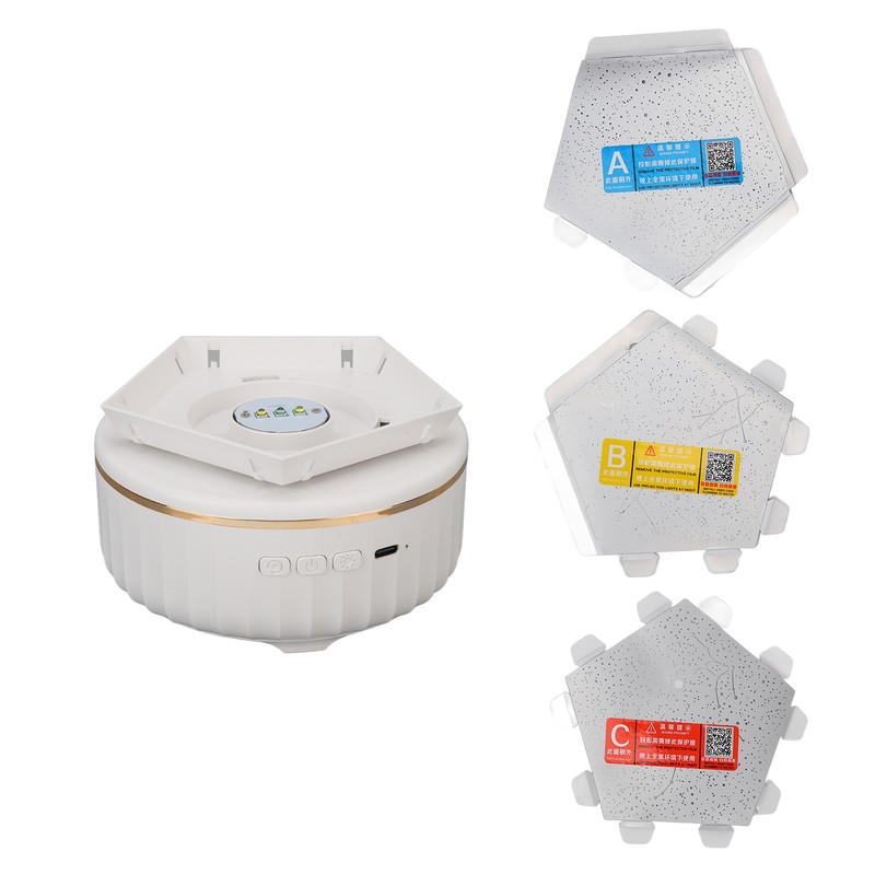 LED Projector Lamp 3 Color Multifunctional Dimmable Rotatable Rechargeable LED