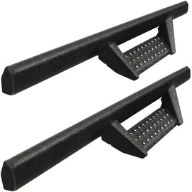 BINARY STAR Curve Design Running Boards Compatible with Vehicle 2018-2025 Jeep Wrangler JL 2 Door, JL Rock Rails Sliders Drop Down Side Steps Made with Carbon Steel, Wrangler Nerf Bars.