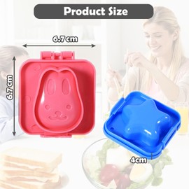 Egg Shaper, 6 Pieces/set Cute Egg Molds, Pp Plastic Boiled Egg Former DIY Boiled Egg Forming Tool Kitchen Lunch Box Accessories for Making Eggs and Sushi