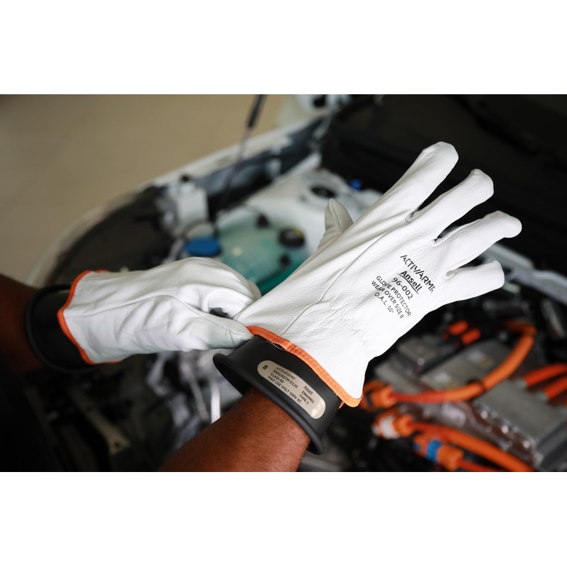 Ansell ActivArmr 96-002, Electrician Work Gloves, Electrical Protection Class 00