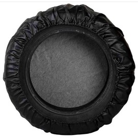 LITTOU Kolome Universal Fit Spare Wheel Cover, Black 4WD 4x4 (4WD 4X4, 15 Inches for Diameter 27 - 29 Inches)