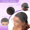 LDJOY Honey Blonde Synthetic Lace Front Wig 10 Inch Body