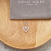 Philip Jones Sister Heart Charm Created with Zircondia® Crystals