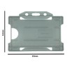 Identity-Plus: Grey Rigid Open Faced Landscape ID Card Badge Pass