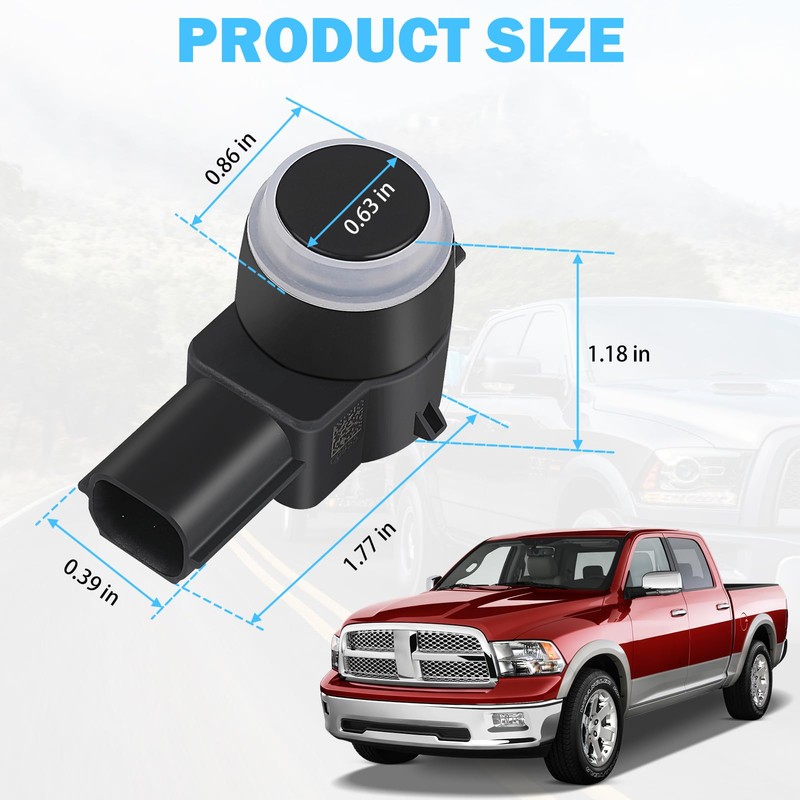 SHINEHOME 4 PCS PDC Parking Assist Sensor - Compatible with