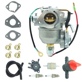 Kurihina Compatible with Carburetor Fits For Kohler CV730 CV740S 25HP 27HP Lawm Mover Engine With Fuel Pump Replaces For KH-24-853-169-S KH-24-853-102-S 24 393 04-S
