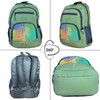 Ixchel Four Seasons Embroidered Denim Backpack w Hidden Pocket –