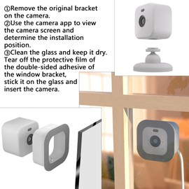 Teccle Window Mount for Blink Mini 2 (2024 Release) , Through Window Use Blink Mini 2 , No Indoor Reflections ,Only Compatible with Blink Mini 2 (White, Pack of 1)