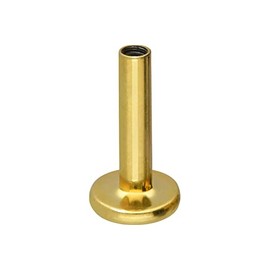 PIERCINGLINE Titanium Labret Stud without Attachment with Internal Thread 0.9 mm Piercing Ear Lip Nose Choice of Colours and Sizes, Titanium