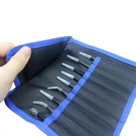 Unbranded 9x Precision ESD Tweezers Set Maintenance Tools Anti-Static Stainless Steel